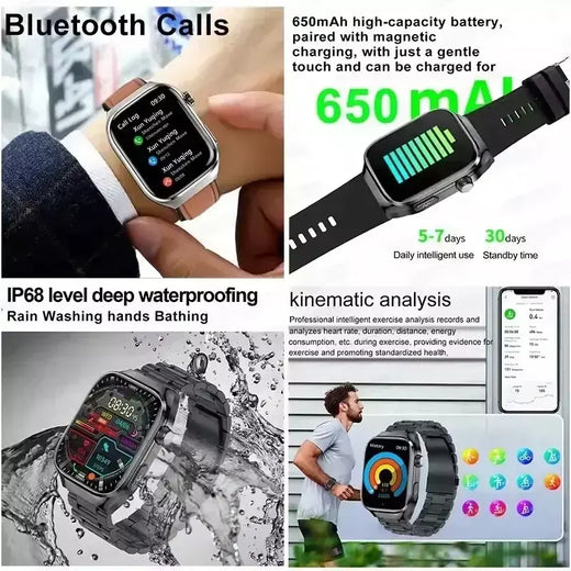 Xiaomi pressão arterial ácido úrico gordura corporal smartwatch micro exame físico órgão saúde relógios bluetooth chamada relógio inteligente