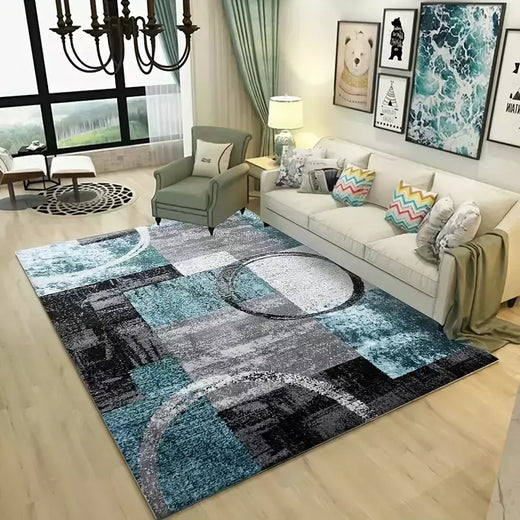 Tapete minimalista moderno para decoração de sala de estar, quarto, cabeceira, antiderrapante, sofá, mesa, área grande, tapete de entrada de boas-vindas