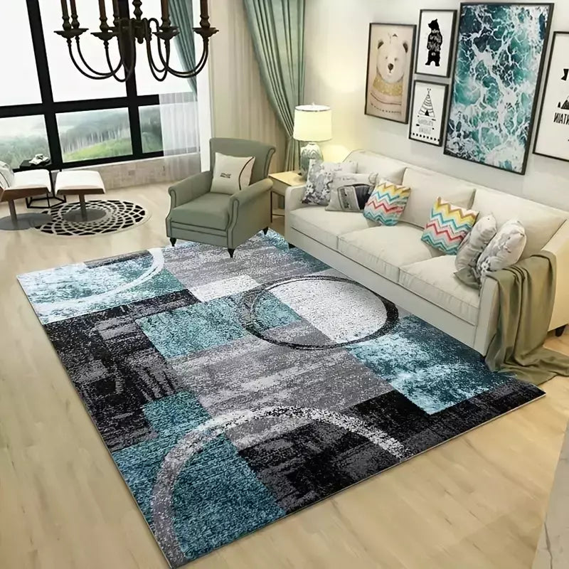 Tapete minimalista moderno para decoração de sala de estar, quarto, cabeceira, antiderrapante, sofá, mesa, área grande, tapete de entrada de boas-vindas
