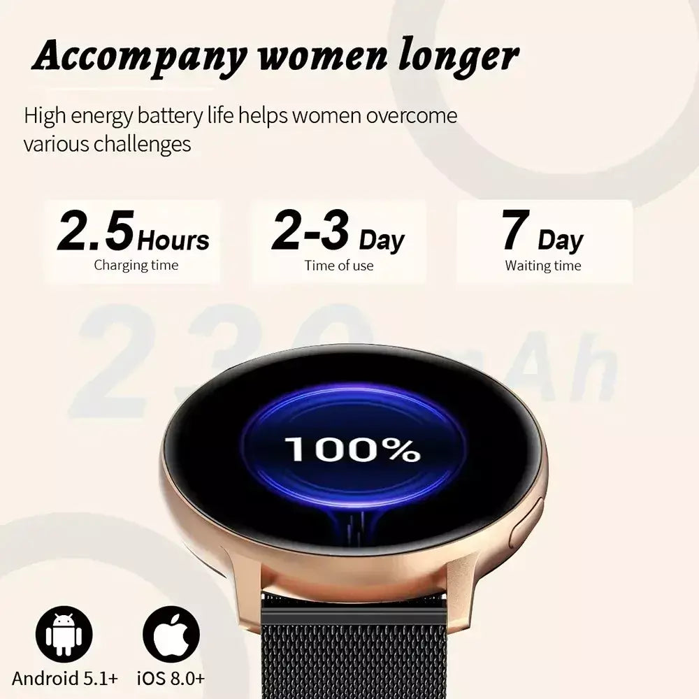 Xiaomi chamada relógio inteligente feminino mostrador personalizado relógios de aço masculino esportes rastreador fitness freqüência cardíaca smartwatch para android