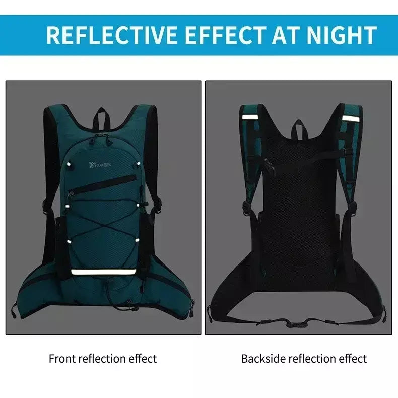 Caminhadas mochila impermeável poliéster resistente ao desgaste das mulheres dos homens trekking mochila em camadas saco de armazenamento esporte para exercício fitness