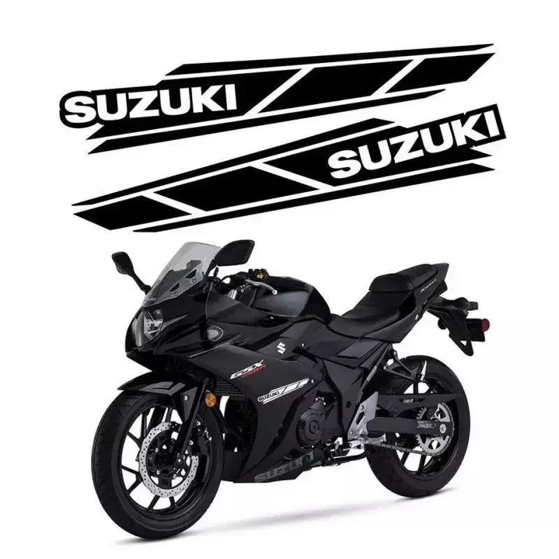 Para suzuki motocicleta personalizado e simples adesivo decorativo de corpo inteiro capacete tronco modificação à prova dwaterproof água decalque adesivo