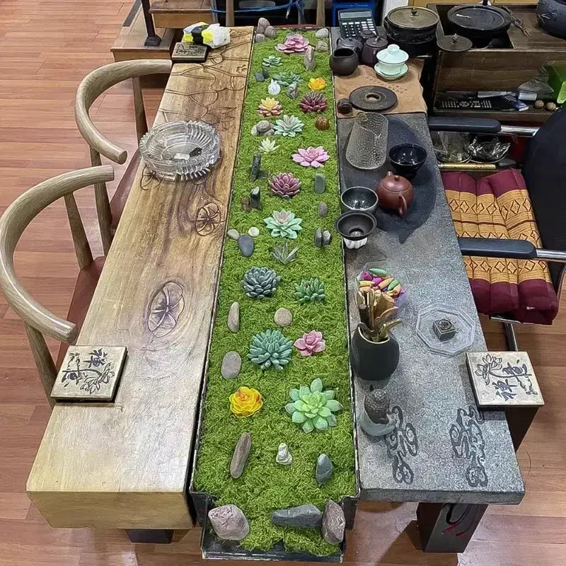 30/100g plantas verdes artificiais vida eterna musgo gramado mini paisagismo casa jardim decoração da sala grama falsa diy artesanato presentes