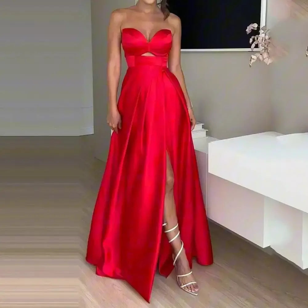 Conjunto de vestido Halter sem mangas, vestido Halter, saia de cintura alta, saia de um passo, monocromática, sexy, apropriada para festa, moda cabeça