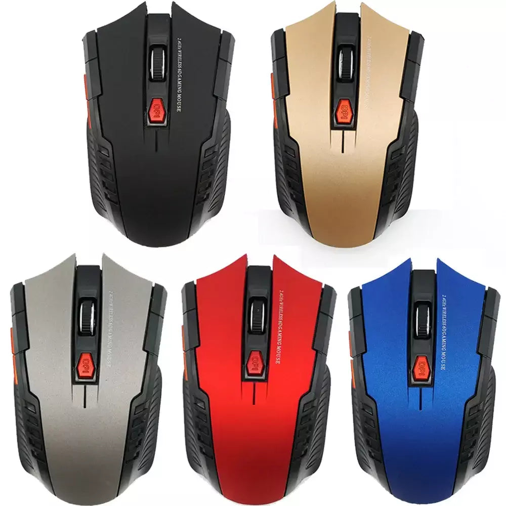 Mouse sem fio de 2.4ghz com receptor usb, mouse para jogos 2000dpi para overwatch cs go dota 2 lol fortnite computador laptop pc gamer