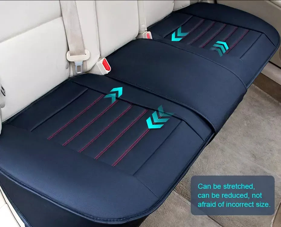 SEAMETAL Capa de assento de carro totalmente cercada, couro PU premium, protetor de assento automático, almofada anti-arranhões, tapete de proteção para cadeira