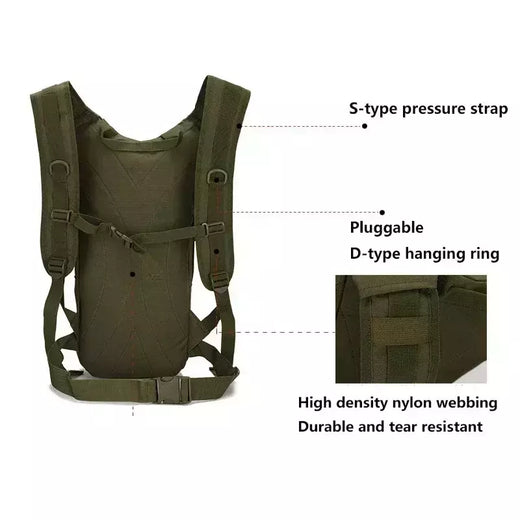 Molle Outdoor Sports Mochila, Mochilas de bicicleta, ciclismo, escalada, caminhadas, trekking, Camping Bag, 15L