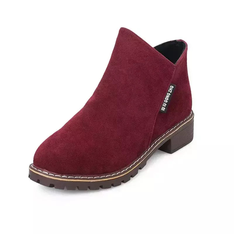 Botas femininas de sola grossa, botas de neve confortáveis, sapatos femininos de plataforma plus size, moda, 2022