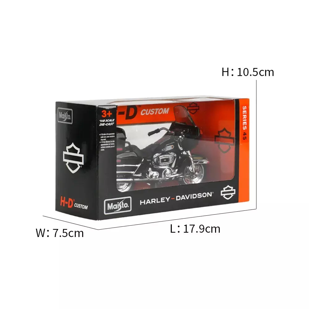 Maisto 1:18 Harley Davidson 1988 FLT TOUR GLIDE Veículos fundidos colecionáveis Hobbies Modelo de motocicleta Brinquedos
