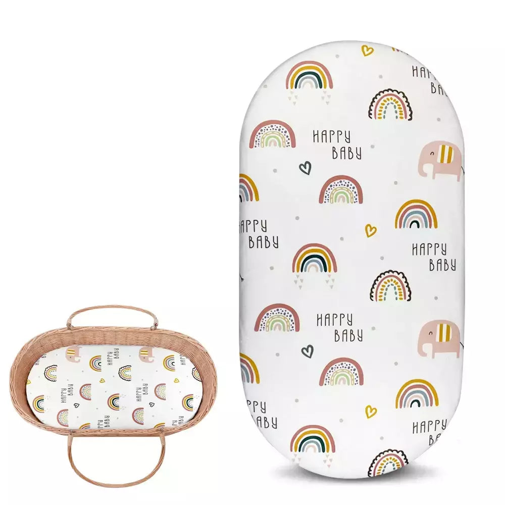 Bebê Minky Basinet Folha Macio Stretchy Craddle Sheets Universal Fit Para Berço Colchão Pad Ampulheta Para Boys & Girls