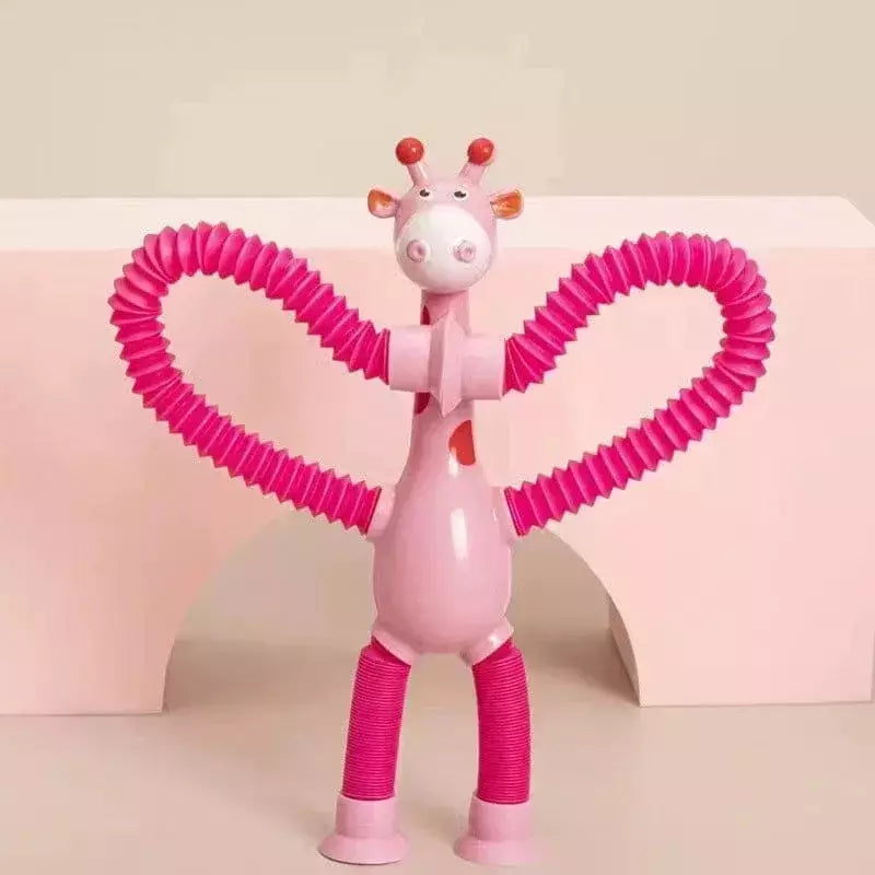 Stretch Tube for Stress Relief, Brinquedos de ventosa, Variety Shape, Squeeze Toy para crianças, Telescópico Girafa Fidget, Fole Sensorial, Anti-Stress Squeeze Toy