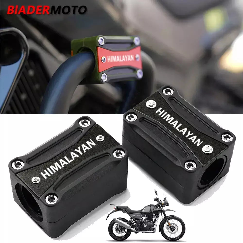 Apto para royal enfield himalayan 400 411 22/25/28mm motocicleta 7 cores barra de acidente do motor proteção pára-choques decorativo guarda bloco