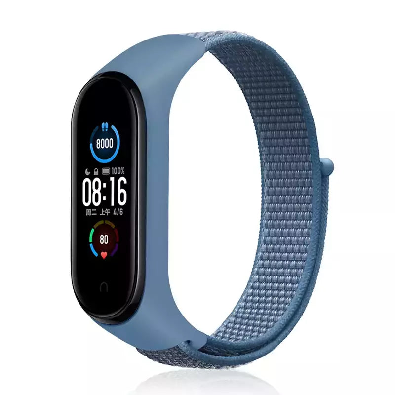 Correia de nylon para Xiaomi Mi Band, pulseira esportiva confortável, pulseira para Mi Band 7, 6, 5, 4, 3