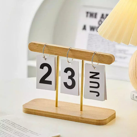 Estilo Minimalista Calendário De Madeira, Sala De Estar e Decoração De Escritório, Modern Desk Acessórios, Simples Home Decor, Artesanato Presente