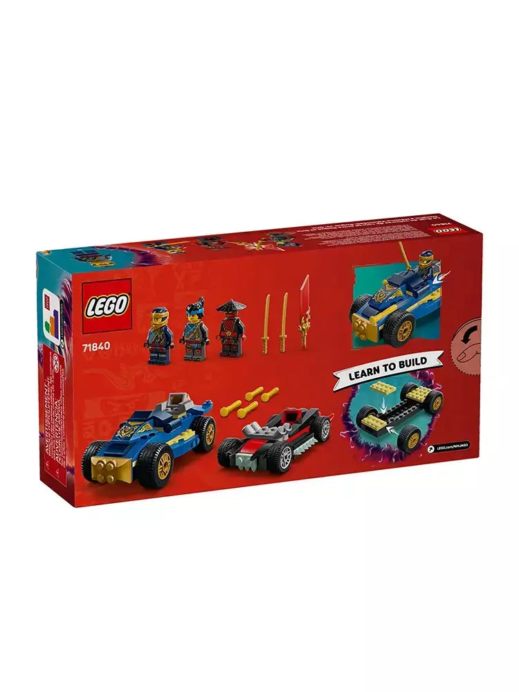 Lego 71840 Blackened Jay e Delix Racing Showdown Ninjago Blocos de construção de brinquedos infantis
