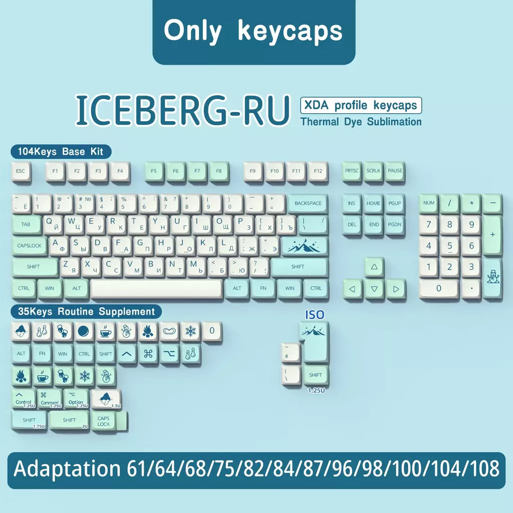 Espanhol francês coreano japonês brasileiro russo xda perfil pbt keycap para cereja mx switch teclado mecânico iso entrar gk61