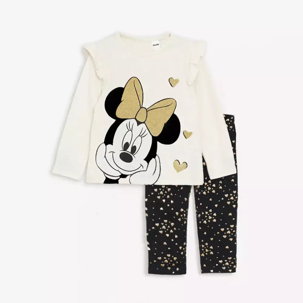 2 pçs bonito conjuntos de roupas da menina do bebê meninas topos + calças primavera outono criança menina outwear para 0-4yrs
