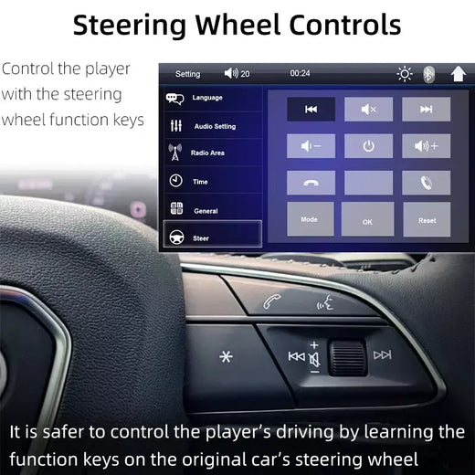 7 Polegada rádio do carro 1 din mp5 player tela de toque multimídia fm iso potência aux entrada usb bluetooth espelho link universal autoradio