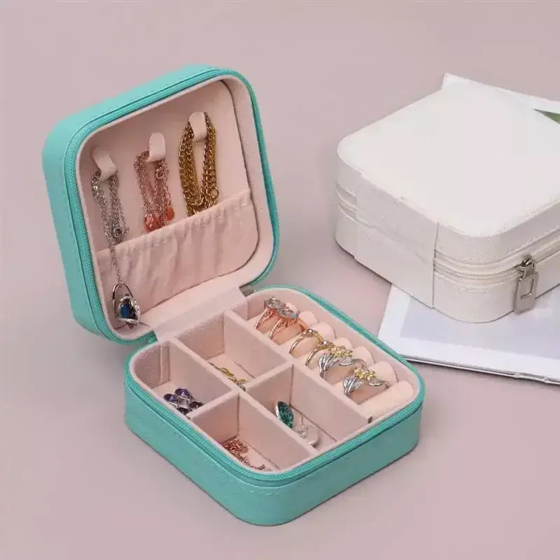Atualizar caixa de armazenamento de jóias de veludo colar empilhável bandeja de exibição pulseira brinco organizadores diy artesanato gaveta caixa cinza