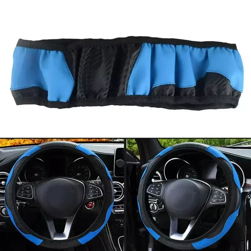 Universal nova capa de volante respirável couro artificial capa de volante do carro tecido trança auto interior amagi