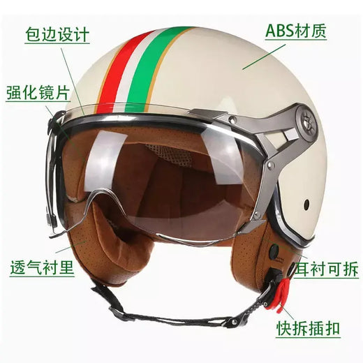 França estilo profissional capacete da motocicleta moto scooter rosto aberto casque dirt bike capacete homem mulher leve jet capacete