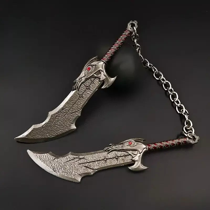 13 cm god of wars 5 jogo periféricos lâminas do caos metal artesanato arma modelo colecionável ornamentos criativo presentes de aniversário brinquedo