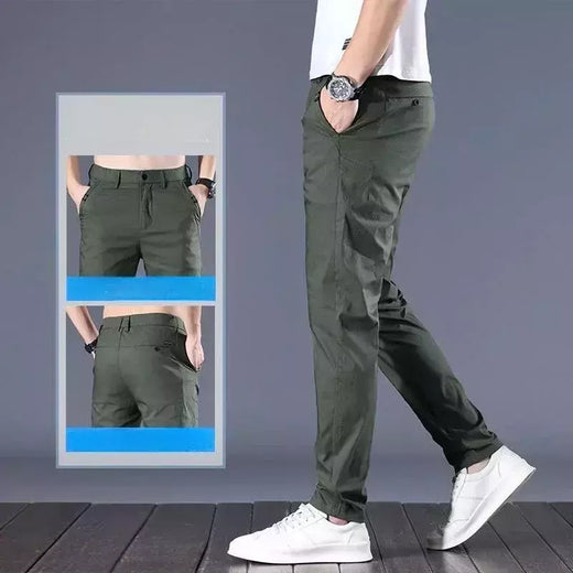 Calças de negócios para homens, roupas de alfaiataria social, calças de escritório, roupas de grife elegantes, plus size, tamanho grande