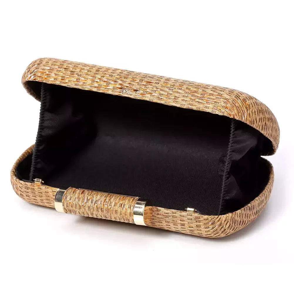 Bolsa de embreagem para mulheres, Bolsa de Raffia para senhoras, Bolsa de noite, Crochet Crossbody Bags, Ombro de praia, Verão, Saco de mão tecido luxuoso