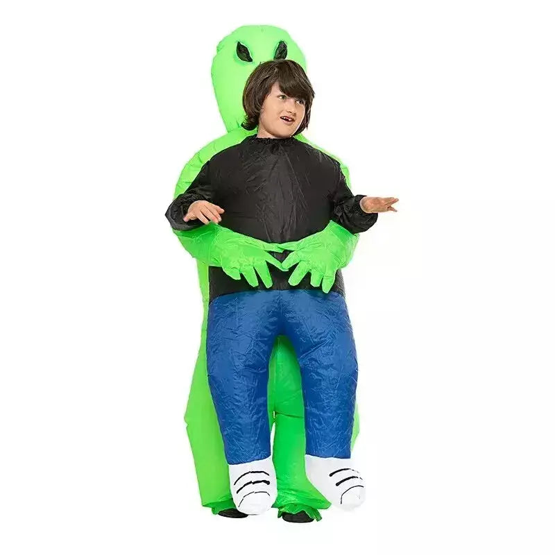 Adulto alienígena inflável traje crianças festa cosplay traje engraçado terno anime fantasia vestido de halloween para mulher