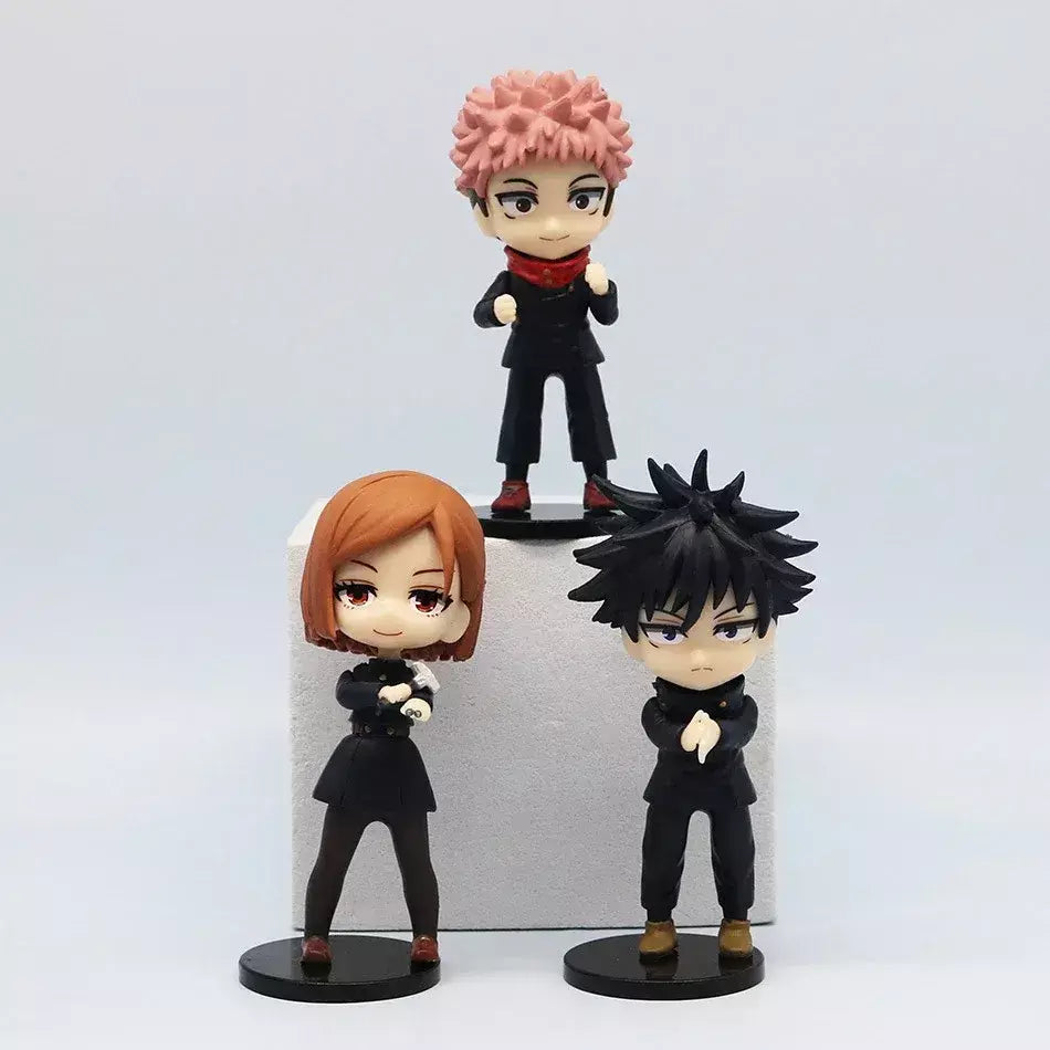 Jujutsu Kaisen Q Posket Figure, Satoru Gojo, Itadori Yuji, Geto Suguru, Nobara Megumi, Enfeites de Personagem, 9cm