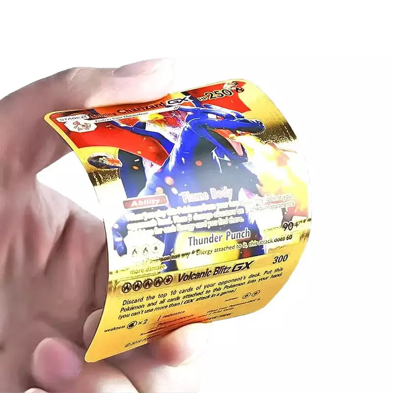 Pokemon arco-íris cartões ouro prata vmax gx cartão coleção batalha trainer cartão espanhol inglês francês criança brinquedos presentes de natal