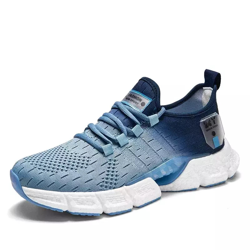 Tênis de corrida leve macio casual masculino, tênis esportivo ao ar livre, antiderrapante para caminhada, resistente ao desgaste, tênis de corrida