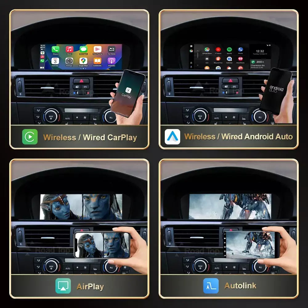 8.8 ''Sem fio roadtop carplay android auto para bmw série 3 5 e90 e91 e92 e93 e60 e61 ccc ci sistema tela de exibição multimídia