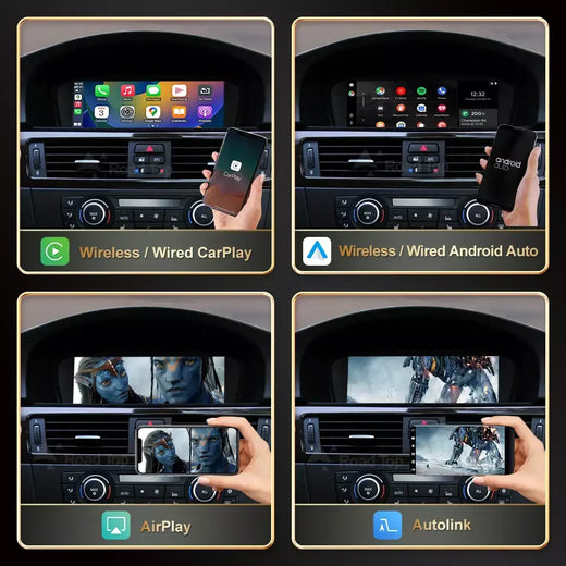 8.8 ''Sem fio roadtop carplay android auto para bmw série 3 5 e90 e91 e92 e93 e60 e61 ccc ci sistema tela de exibição multimídia