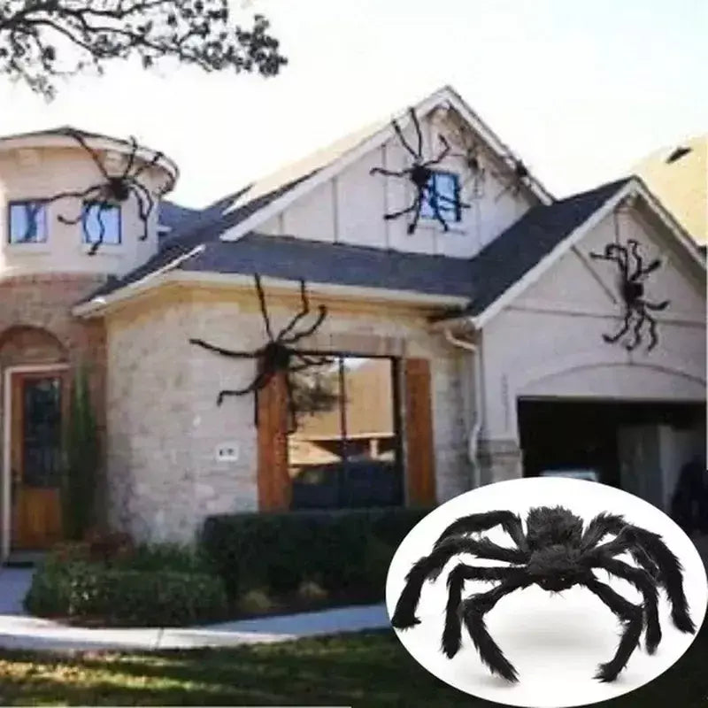30cm/50cm/75cm/90cm/125cm/150cm/200cm horror halloween gigante aranha preta decoração casa assombrada festa adereços decoração de halloween