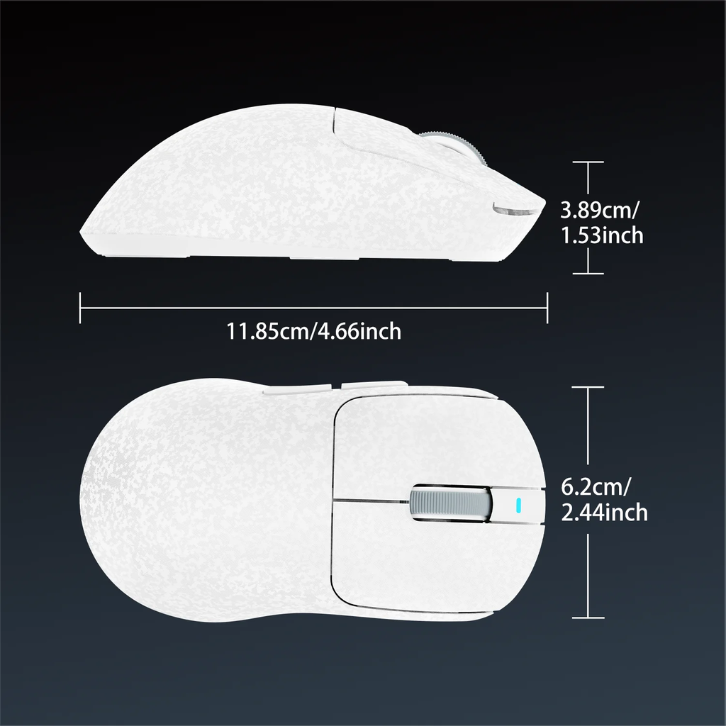 Ajazz aj199 mouse para jogos de três modos 24000dpi/paw3311 sensor/design ultrafino de fibra de carbono/2.4g + bluetooth 5.0 + mouse com fio