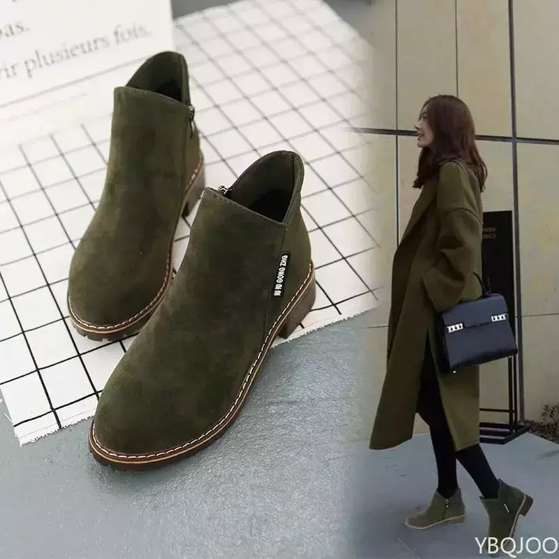 Botas femininas de sola grossa, botas de neve confortáveis, sapatos femininos de plataforma plus size, moda, 2022