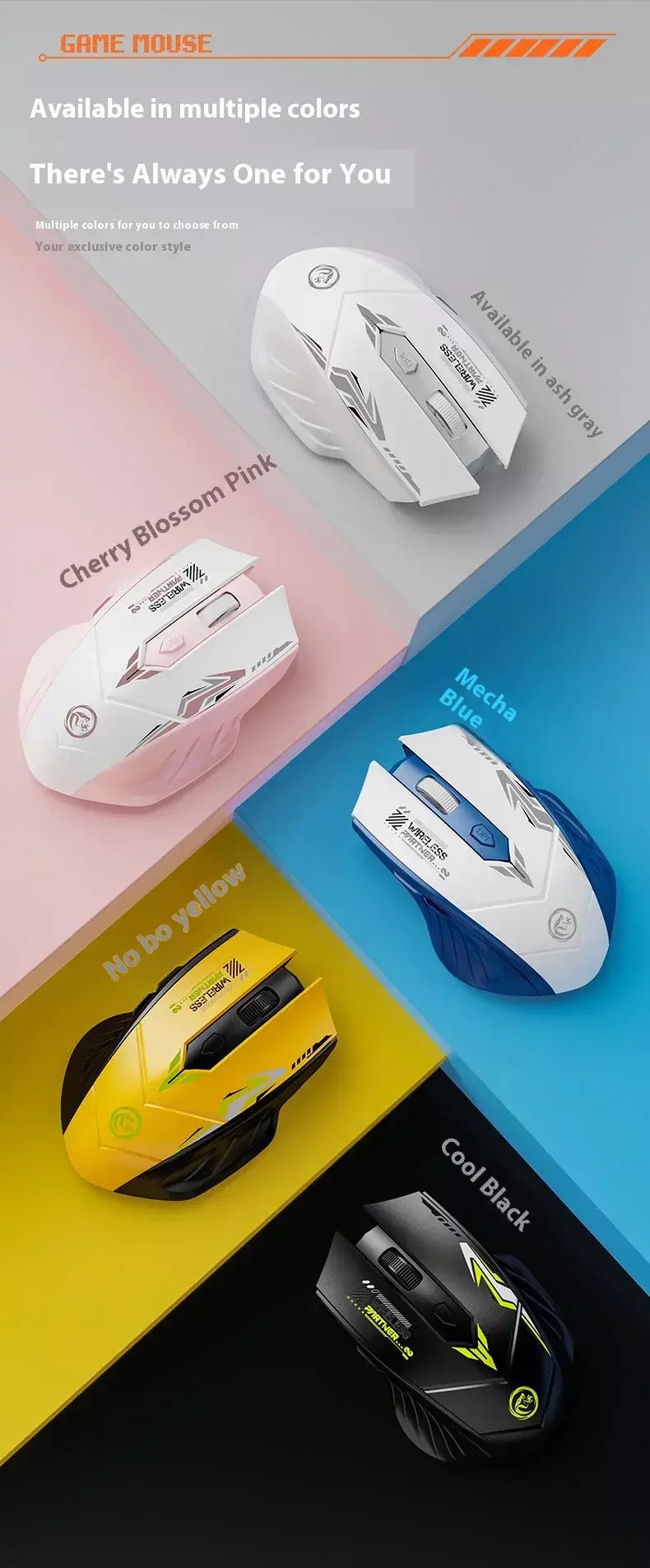 Obame 2025new silencioso bluetooth sem fio mouse recarregável display de nível da bateria para computador pc portátil escritório gaming mouse