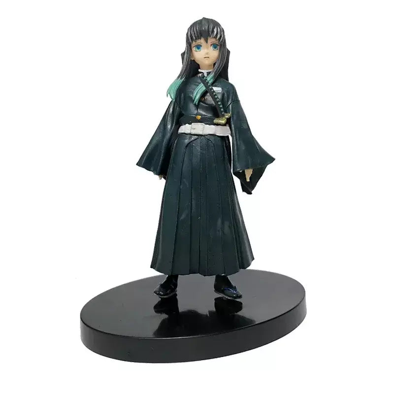 Anime figura demônio slayer figuras kimetsu não yaiba boneca tanjiro nezuko zenitsu estatueta inosuke guerreiro figura de ação modelo brinquedos