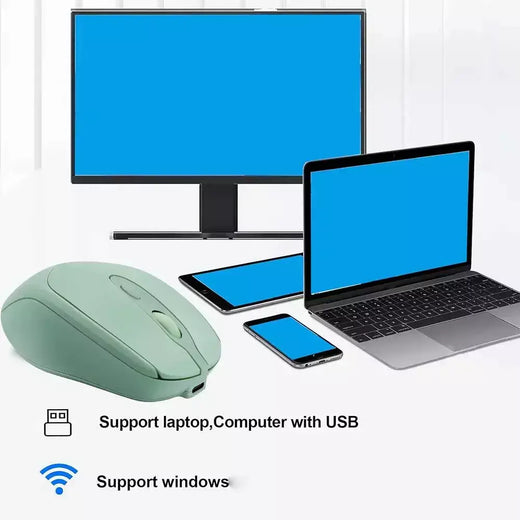 Rato de jogo sem fio recarregável 2.4g bluetooth-mouse sem fio usb silencioso gamer ratos para computador portátil mac tablet