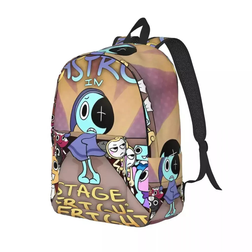 Mochila fofa Dandys World para homens e mulheres, legal, estudante, trabalho, mochila, jogo, laptop, bolsa de ombro ao ar livre