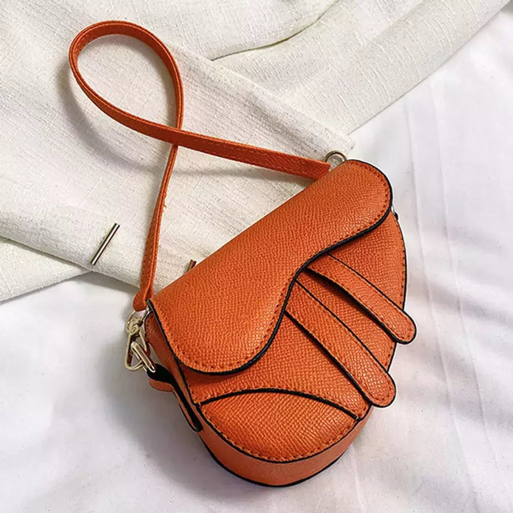 Sacos portáteis do mensageiro do ombro único para mulheres, bolsa crossbody de couro, bolsa simples, bolsas sela
