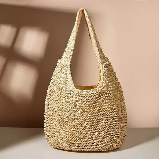 Gusure casual palha sacos de ombro das mulheres de vime tecido senhoras bolsas artesanais praia verão grandes totes saco bohemia