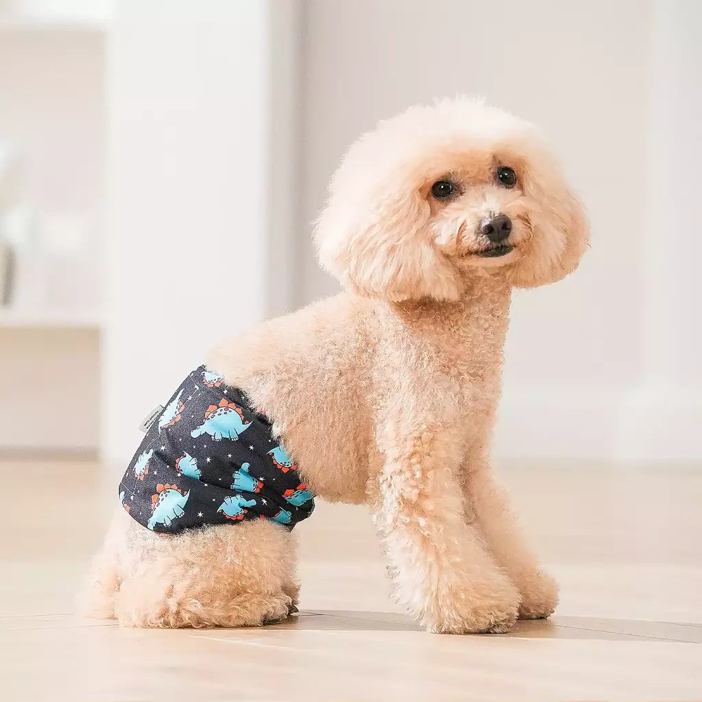 (3 unidades por pacote) Fraldas reutilizáveis para cães masculinos CuteBone, faixas laváveis para barriga de cães, envoltórios para cães masculinos, fraldas para cães