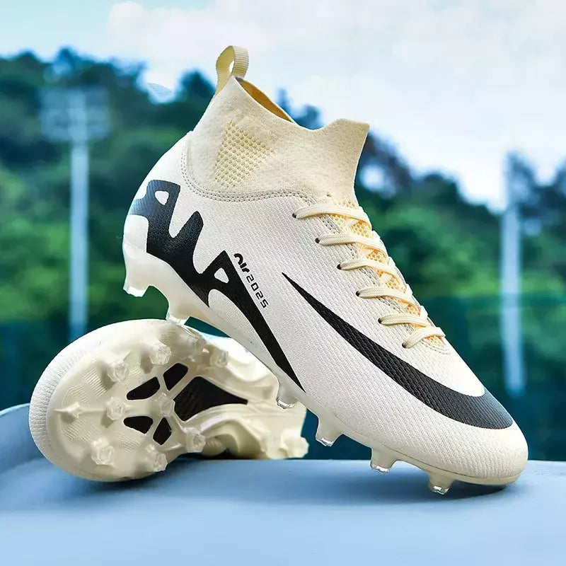 Sapatos de futebol profissional para homens, botas de futebol para meninos, tornozelo, antiderrapante, tênis TF, FG, calçados esportivos confortáveis, unissex, novos