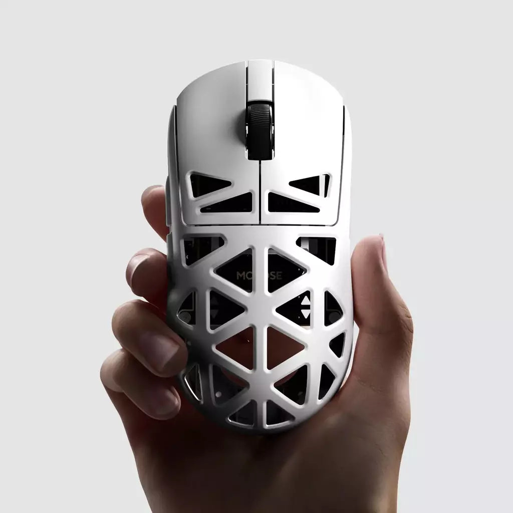 Mchoose a7x ultra liga de magnésio mouse para jogos sem fio paw3950 ti sensor omron óptico 8000hz ultra-alta taxa de pesquisa macros