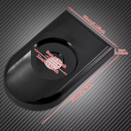 Universal motocicleta traseiro fender assento parafuso porca guia kit de montagem botão capa para harley dyna sportster xl touring flhr softail