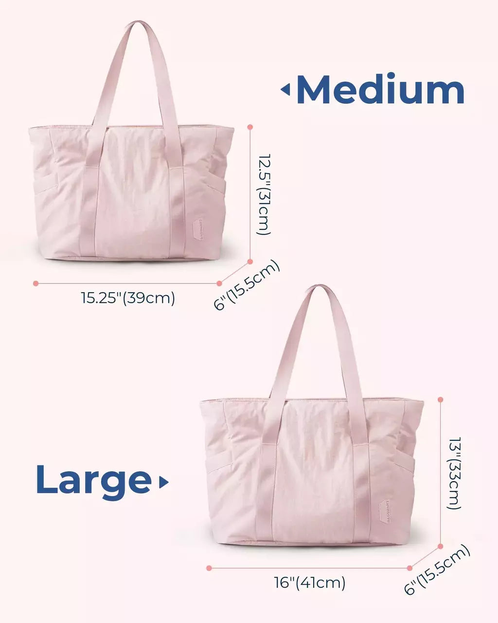 BAGSMART-Bolsa De Ombro De Grande Capacidade Para Mulheres, Bolsa Crossbody, Saco De Compras Da Faculdade, Punho