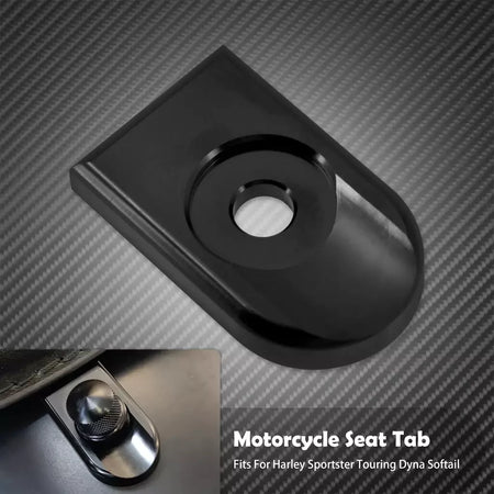 Universal motocicleta traseiro fender assento parafuso porca guia kit de montagem botão capa para harley dyna sportster xl touring flhr softail
