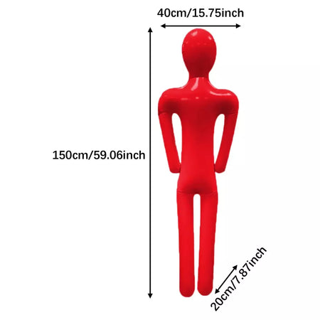 Manequim inflável de halloween, corpo inteiro, corpo morto manequim inflável, adereços de fantasia cosplay para quintal, pátio, casa, decoração de halloween